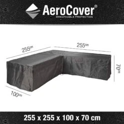 Aerocover Loungesethoes Hoek L-vorm 255x255x100x70 Cm -Tuin & Terras Verkoopwinkel aerocover loungesethoes hoek l vorm 255x255x100x70 cm 6 l