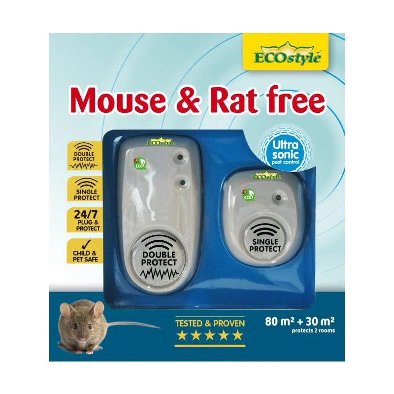 Ecostyle Mouse & Rat Free Duopack 80 M2 + 30 M2 1 Ecostyle Mouse & Rat Free Duopack 80 M2 + 30 M2