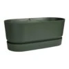 Elho Greenville Terrace Trough 60 Wheels Leaf Green