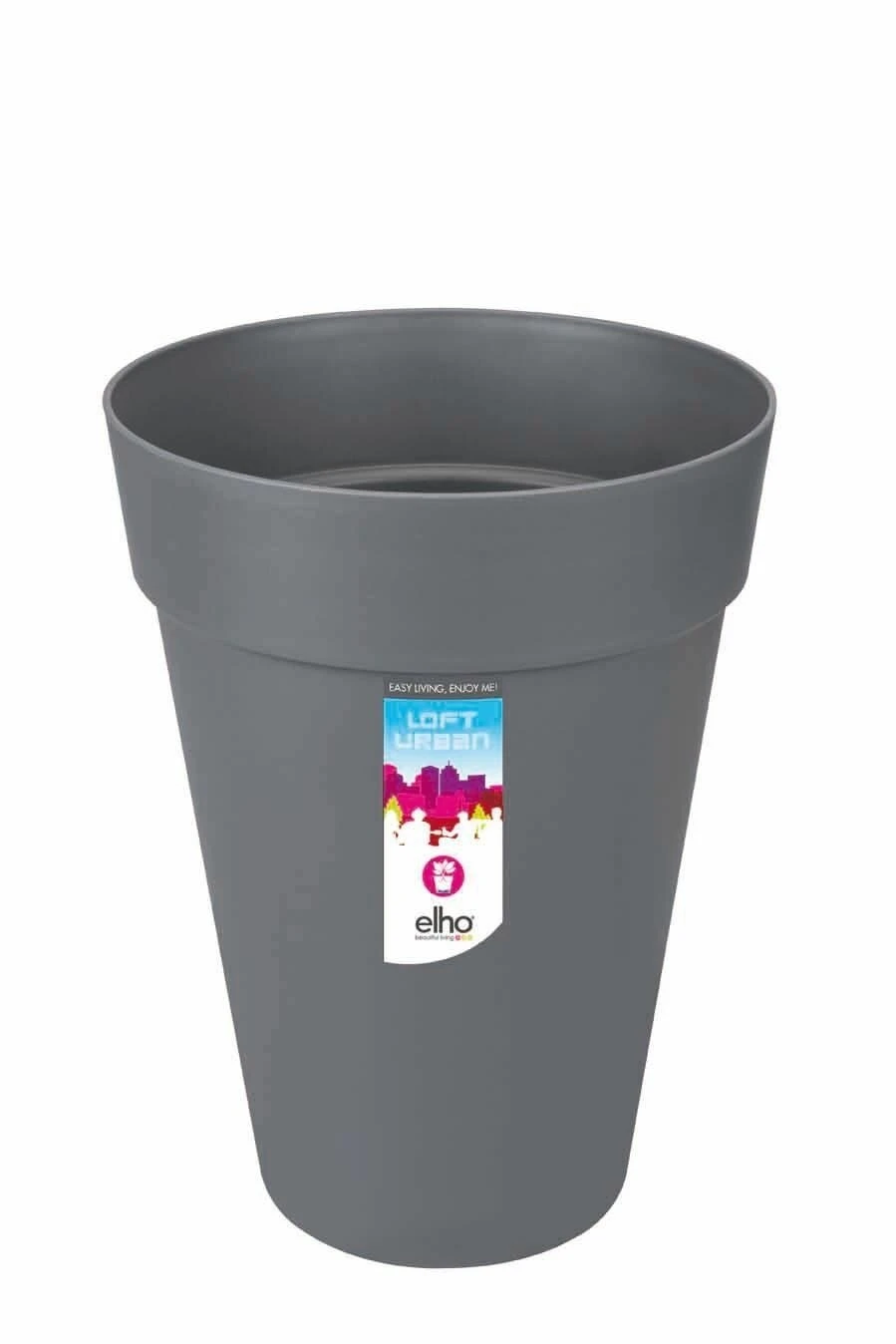 Elho Loft Urban Round High 35 Antraciet 1 Elho Loft Urban Round High 35 Antraciet