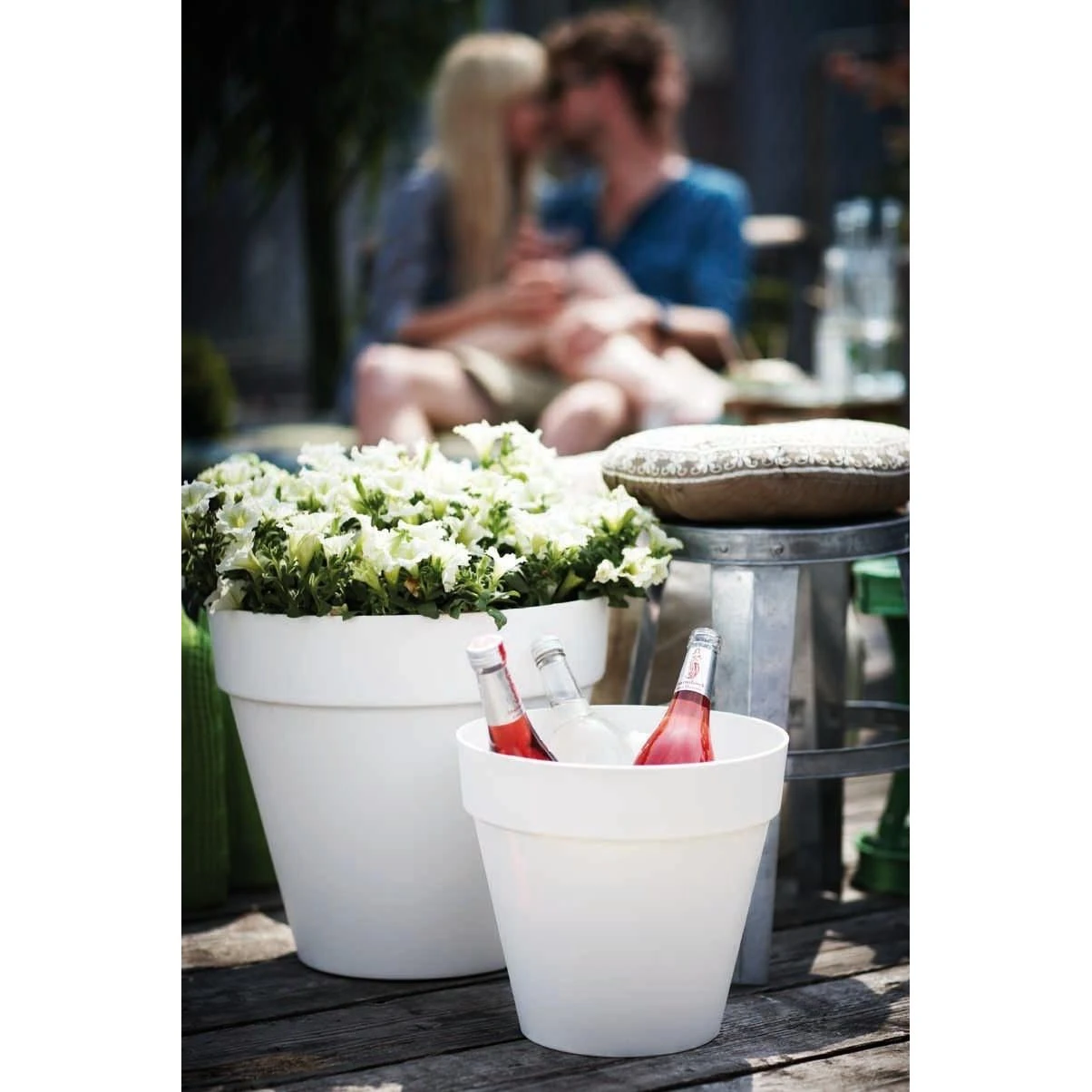 Elho Loft Urban Round Wheels 40 White 3 Elho Loft Urban Round Wheels 40 White - Afbeelding 3