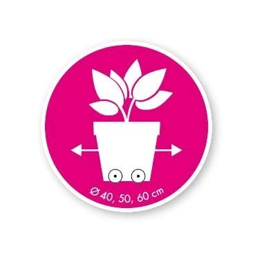 Elho Loft Urban Round Wheels 40 White 4 Elho Loft Urban Round Wheels 40 White - Afbeelding 4