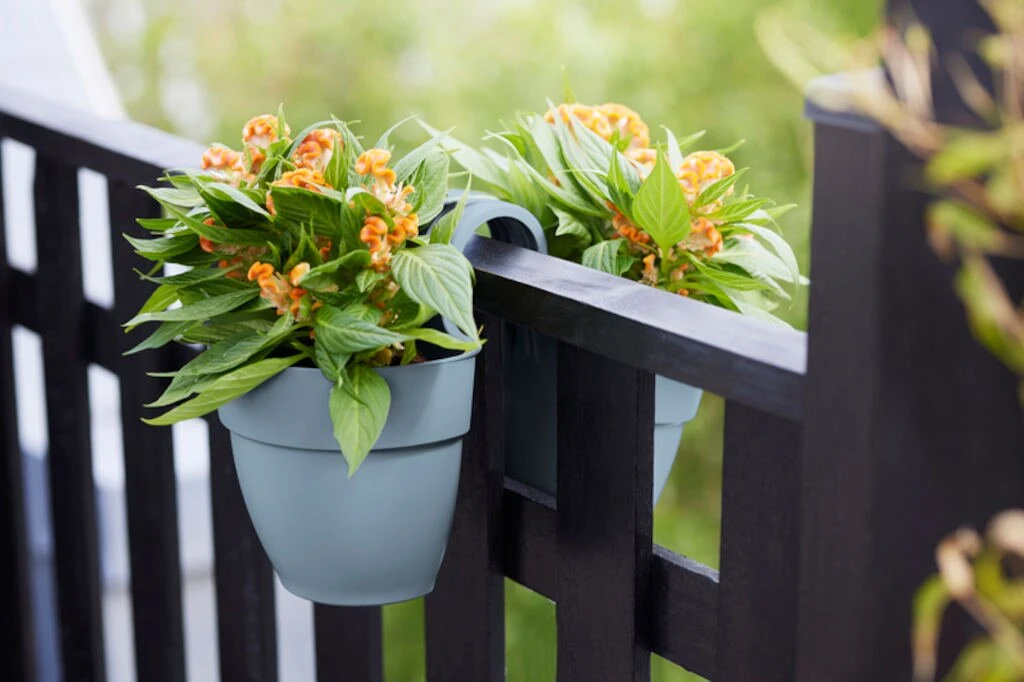 Elho Vibia Campana Flower Twin 21 Vintage Blauw 4 Elho Vibia Campana Flower Twin 21 Vintage Blauw - Afbeelding 4