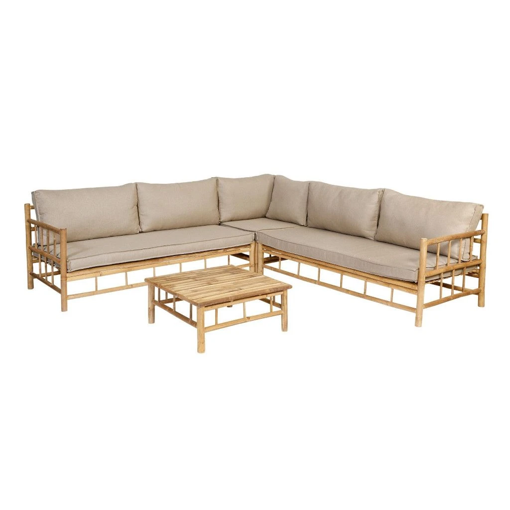 Exotan Bamboo Lounge Hoekset 1 Exotan Bamboo Lounge Hoekset