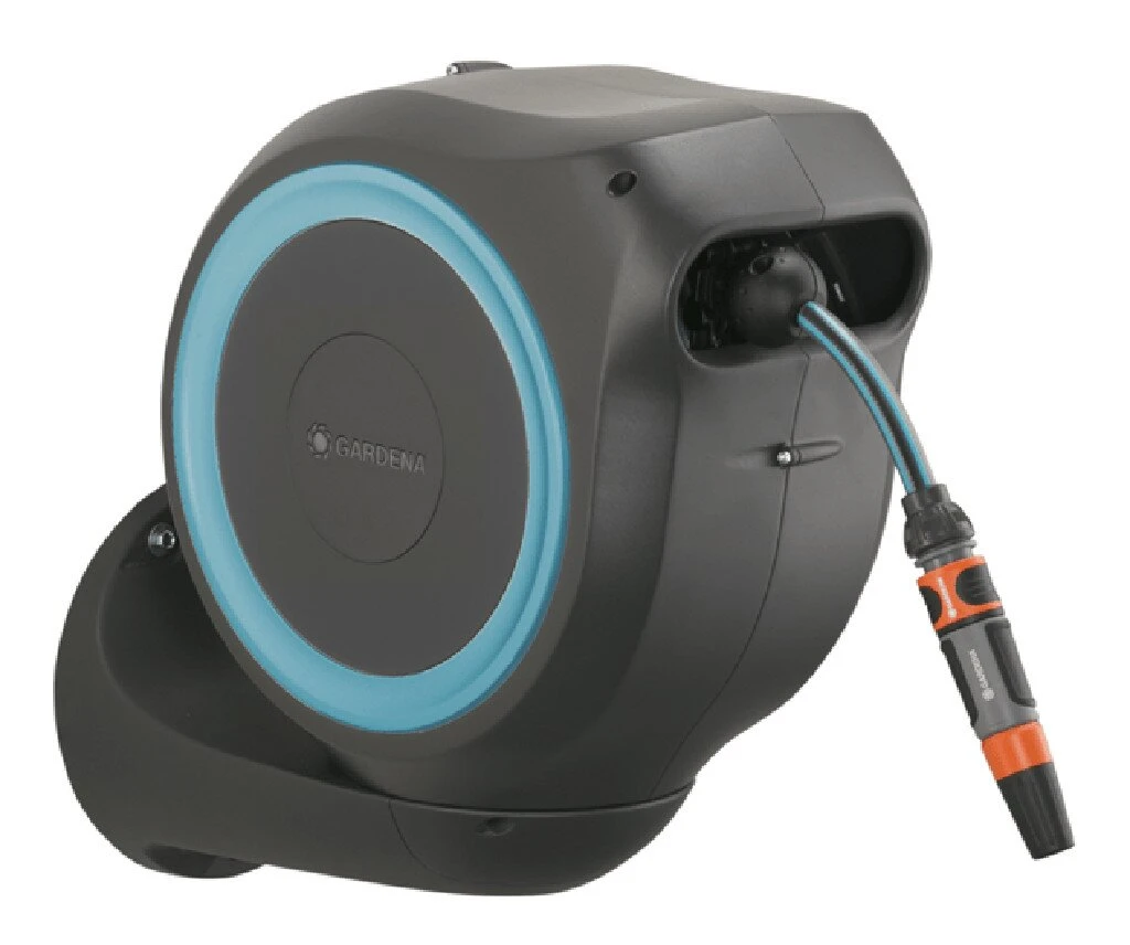 Gardena Wandslangenbox 15 Meter Rollup Blauw 1 Gardena Wandslangenbox 15 Meter Rollup Blauw