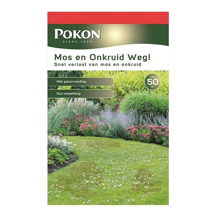 Pokon Onkruidmosweg 50m2 3in1 1 Pokon Onkruidmosweg 50m2 3in1