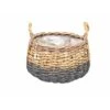 Van Der Leeden Rotan Mand 46 Cm Zwart / Bruin